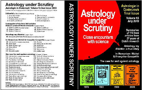 Astrology under Scrutiny